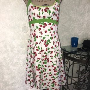 Rockabilly Cherry dress halter